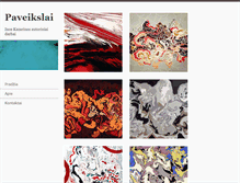 Tablet Screenshot of paveikslai.net